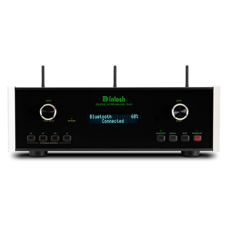McIntosh DS 200 - odtwarzacz strumieniowy z przetwornikiem cyfrowo-analogowym (Streaming DAC) McIntosh DS 200 - odtwarzacz strumieniowy z przetwornikiem cyfrowo-analogowym (Streaming DAC)